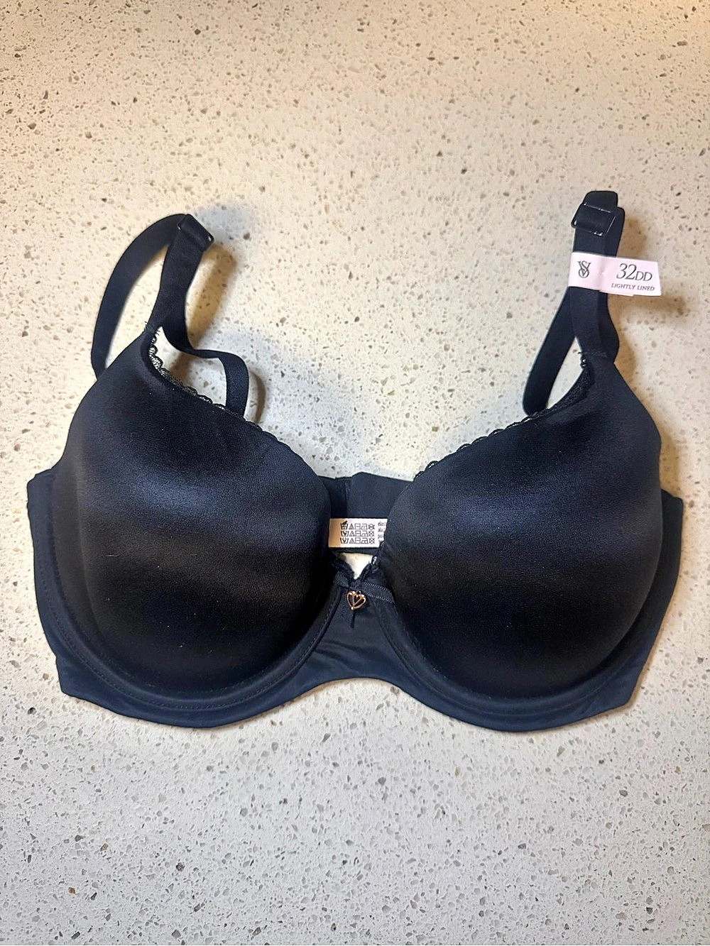 Victoria's Secret Body by Victoria Lightly Lined Demi Bra Black 32DD